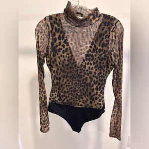 Jonathan Simkhai Animal Print Bodysuit